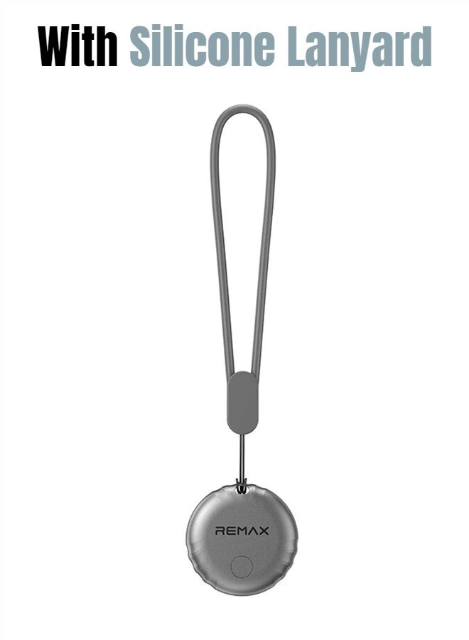 REMAX Smart Tag Global Positioning Anti-Loss Smart Tracker, Real-Time Global Location Tracking, Long Battery Life, Suitable For Backpacks, Pets, Keys, and Travel. (Android Only), Supports Google "Find Hub" App, For Android Phones/Pixel/Samsung, etc. Grey - Image 2